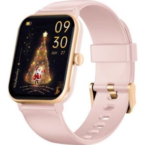 Blackview SmartWatch Montre Connectée Femme Intelligente Etanche GPS Fréquence Cardiaque Fitness Tracker pour iOS Android Pink