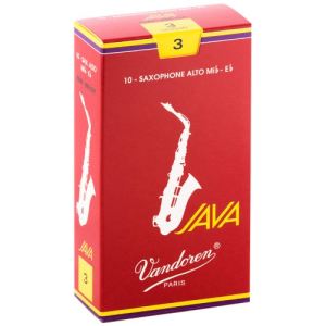 Vandoren JAVA RED 3 SR263R - 10 anches de Saxophone Alto