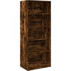 VidaXL Garde-robe chêne fumé 80x50x200 cm bois d'ingénierie
