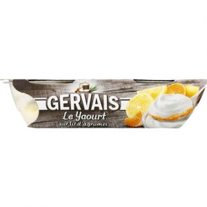 Danone Le yaourt sur lit d'agrumes, onctueux et savoureux - Les 2 pots de 1150g