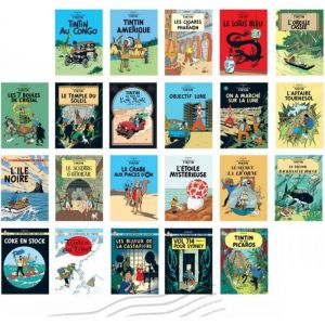 Image de Moulinsart 22 Cartes postales des couvertures des Albums des Aventures de Tintin