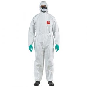 Ansell DSTOCK60-Lot de 15 Combinaisons de protection &agrave; capuche AlphaTec 2500 standard mod&egrave;le 111 / Microgard 2500 standard Cat&eacute;gorie 3 ce. Type 4