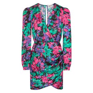 Morgan Robe ajustée drapée imprimé floral Multicolore - Couleur Multicolore - Taille XL