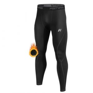 MEETWEE Pantalon Thermique Homme, sous-Vêtements Thermique Caleçon Long Collant Chaud Compression Base Layer Legging