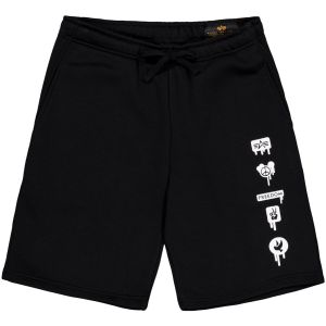 Alpha industries Short de - Freedom - Short D&eacute;contract&eacute; - S &agrave; XXL - pour Homme - noir