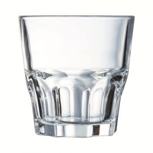 Arcoroc Collection Granity - 6 verres bas 20 cl en verre trempé empilables - Design moderne, idéal pour cocktail - Fabriqués en France - Emballage renforcé, adapté à la vente en ligne