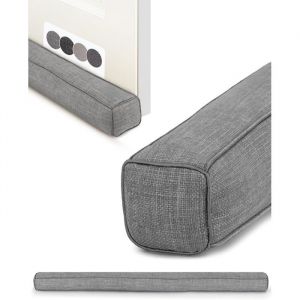 Beautissu Boudin de Porte Isolant dEntr&eacute;e 90 cm &ndash; Coupe Vent Tissu Gris pour Isolation Thermique &ndash; Levante