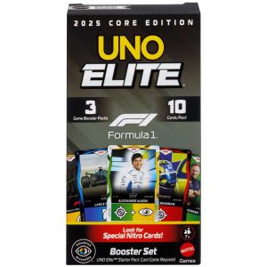 Mattel Jeu classique Uno Elite F1 Set de Boosters