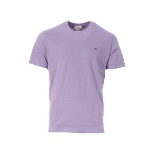 Calvin Klein T-Shirt Manches Courtes Homme Classic Monogram Tee avec Col Ras-du-Cou, Violet (Daybreak), S