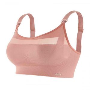 Cache Coeur Brassi&egrave;re d'allaitement sport rose - Couleur Rose - Taille M