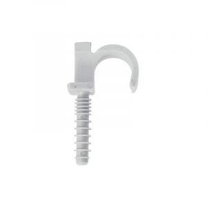 Somatherm Lot de 10 clips simple pour tubes de D20mm - blanc