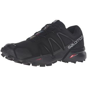 Image de Salomon Femme Speedcross 4 Chaussures de Course à Pied et Randonnée, Synthétique/Textile, Noir, 44 EU