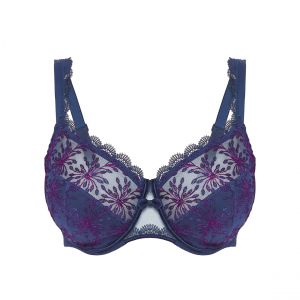 Soutien Gorge Emboitant avec Armature - Bleu Minuit