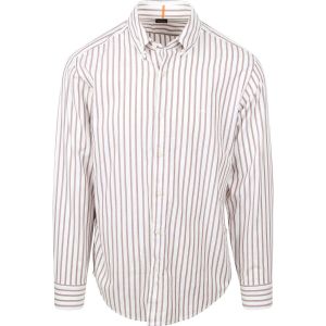 Boss Effect Chemise Ricoplus Rayures Blanche Blanc taille M