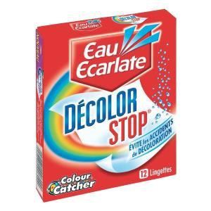 Eau ecarlate 12 lingettes Décolor Stop