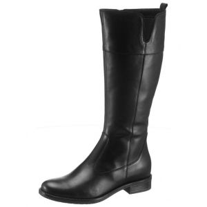 Tamaris Bottes cavalières cuir Cari Noir - Taille 37;38;39;40