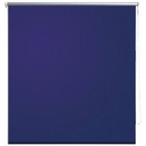 Image de Store enrouleur bleu occultant 120 x 175 cm fenêtre rideau pare vue volet roulant Bleu