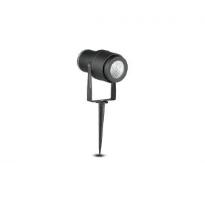 V-TAC Spot de jardin &agrave; LED 12W avec piquet Couleur noire 3000K IP65