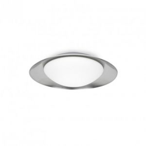 Faro Suspension LED Side bicolore, blanc et nickel mat