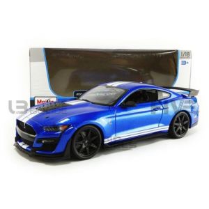 Voiture Miniature de Collection MAISTO 1/18 FORD S lby GT500 Mustang 2020 Blue 31388BL