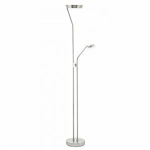 Image de Eglo Lampadaire LED Sarrione en acier, nickel mat