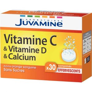 Image de Juvamine Fizz Vitamine C et Calcium - 30 Comprimés effervescents