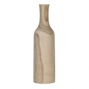 Vase Pia en bois de Paulownia H 47 x Ø 13 cm
