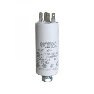 Store Menuiserie - Condensateur, 20 uF, Cosses, Ducati, Moteur appareils du quotidien