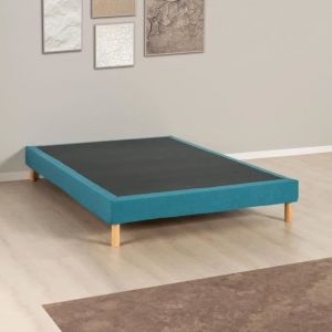 Deko Dream Sommier tapissier - 160x200 cm - Bleu turquoise - Kit Eazyx