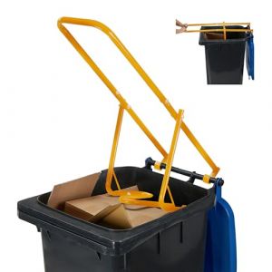 Relaxdays Compacteur de d&eacute;chets pour Poubelle, Presse Manuelle pour d&eacute;chets m&eacute;nagers, Plastique, Acier, Jaune