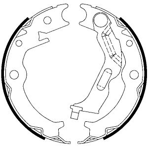 ATE Jeu de mâchoires de frein à main 03.0137-3036.2