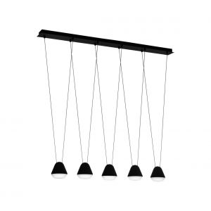 Eglo Suspension PALBIETA LED Noir, 5 lumières - Moderne - Intérieur - PALBIETA - Délai de livraison moyen: 10 à 14 jours ouvrés. Port gratuit France métropolitaine et Belgique dès 100 €.