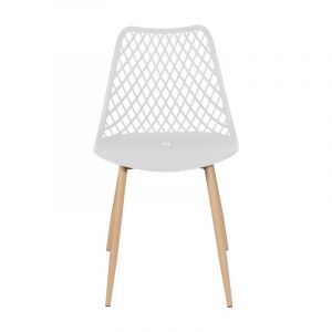 Lot de 2 Chaises Design "Malaga" 83cm Blanc Prix