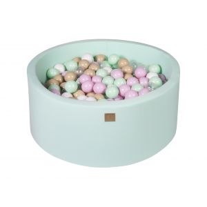 Menthe Piscine à balles Rose pastel/Transparent/Beige/Blanc/Menthe H40