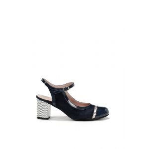 Image de Dorking By Fluchos pour femme. Chaussures Rodin en cuir bleu marine -H