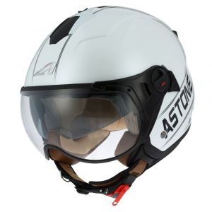 Astone Casque jet MINIJET S SPORT COOPER graphic blanc/noir - S