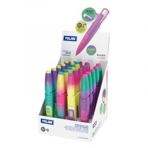 Milan Compact Sunset Bo&icirc;te de 20 porte-mines avec caoutchouc 0,7 mm Couleurs Assorties