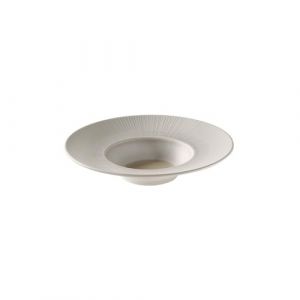 APS 85507 Assiette bleue Ø 29 cm, hauteur 6 cm, 0,3 l, mélamine blanc/beige