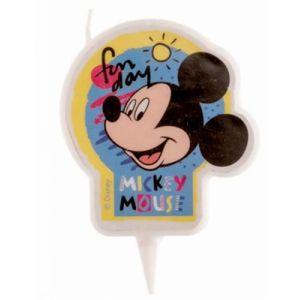 Dekora Bougie anniversaire Mickey 7,5 cm Taille Unique