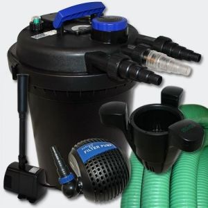Image de Kit de Filtration &agrave; Pression 6000l UVC 11W Pompe Fontaine Ec eur 40