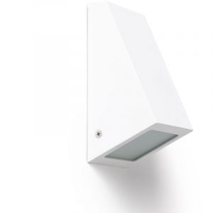 Applique Extérieur Métal Et Verre Ruzafa Blanc 75 Mm