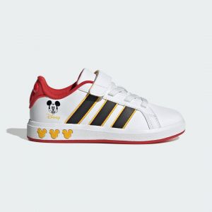Adidas Chaussures grand court mickey le enfant noir