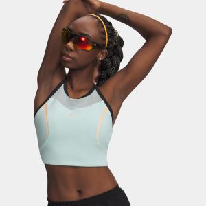 Under Armour Top Velociti Elite Crop bleu pastel - M