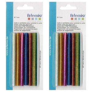 Art&eacute;mio 12 recharges pistolet &agrave; colle 7 mm - paillettes