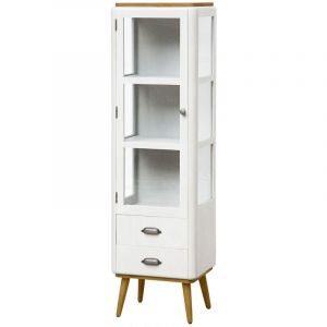 Image de Stanley Vitrine Hansel scandinave 1 porte Blanc