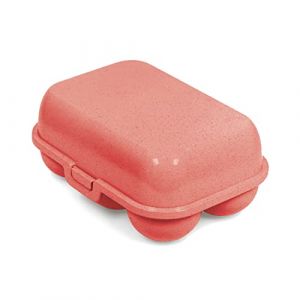 Koziol Boîte réutilisable 6 œufs rose
