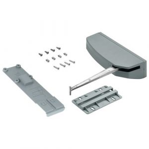 Hettich Kit boitier Pull to Move Silent pour ferrure Wing Line l et s - force léger - finition noir - ferrage à droite