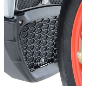 R&G Protection de radiateur dhuile noire Racing Aprilia RSV4 RR 15-18