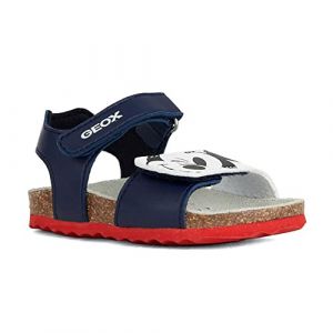 Geox B&eacute;b&eacute; gar&ccedil;on B Sandal Chalki Boy, Bleu Marine/Blanc Optique, 23 EU