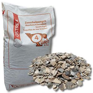 OSTREA Grit de coquillage 25 kg 4-7 mm Taille 4